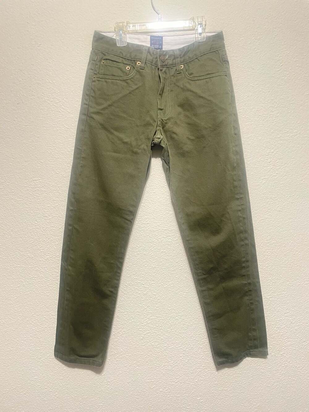 Goodale Olive Green Denim Jeans 30x32